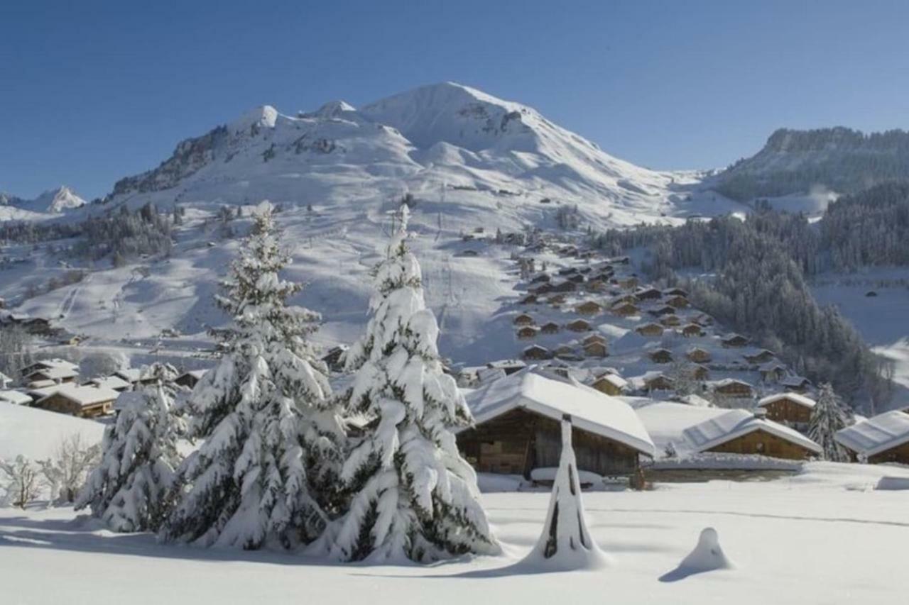 Bel Appartement Avec Vue Exceptionnelle Le Grand-Bornand Exterior photo